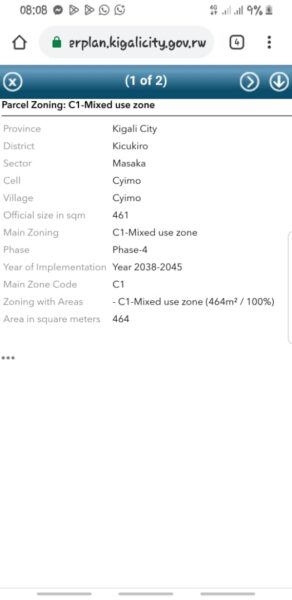 Plot for sale Kigali kicukiro masaka