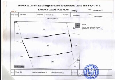 NYAGATARE KARANGAZI LAND FOR SALE
